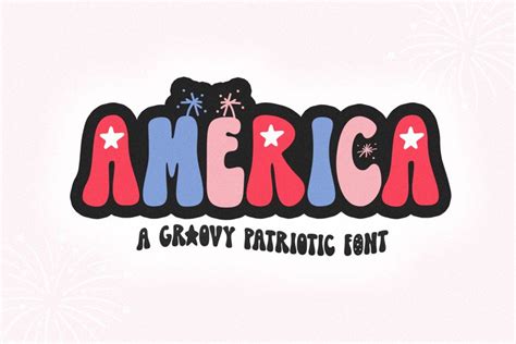 America - Retro Patriotic Font