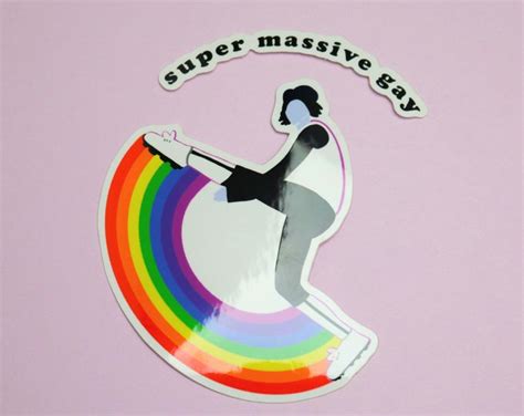 Super Massive Gay Queer Sticker Baseball Alice Twilight Laptop Sticker Water Bottle Sticker Etsy