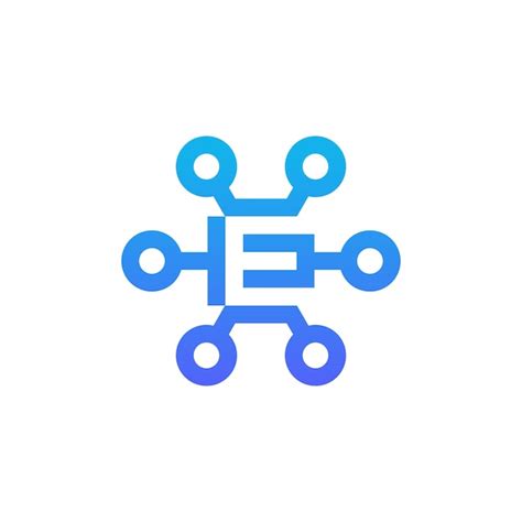 Premium Vector Modern And Sophisticated Letter E Network Link Digital