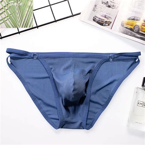 Men Lingerie Briefs Breathable Underwear Underpants Bulge Pouch Shorts Panties Low Waist Panties