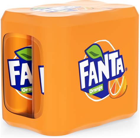 Fanta Orange Carbonated Soft Drink Can 320ml Pack Of 6 Buy Online