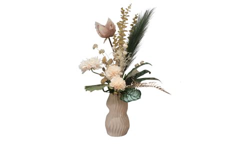 Modern Cotta Vase Nude Colours Lotus Flower No Home Decor