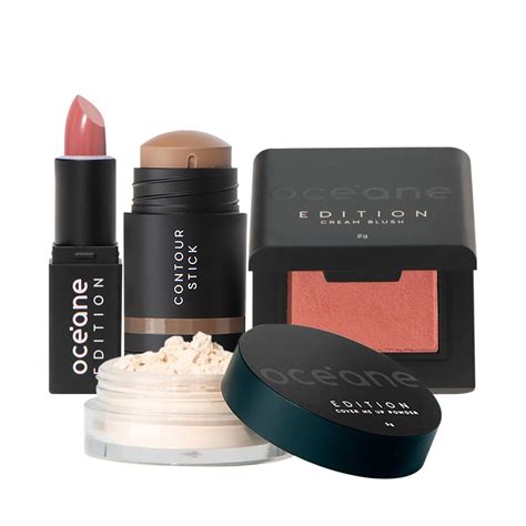 Kit Océane Edition Mini Lipstick Sienna Nude Blush Caramel Pó