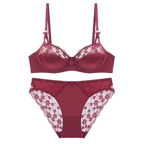 HHH French New Bra Birth Year Red Lace Sexy Lingerie Big Chest Small Push Up And Anti Sagging