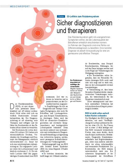 Diagramm Zum Reizdarmsyndrom