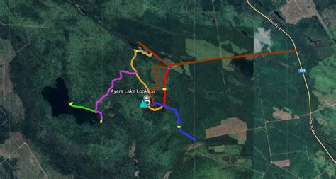 Hiking Nb Map Ayers Lake Nature Nb