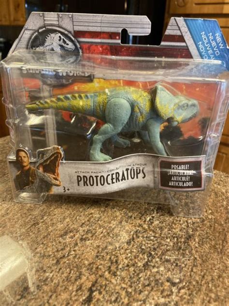 Jurassic World Fvj92 Attack Pack Protoceratops Multi Colour For Sale Online Ebay