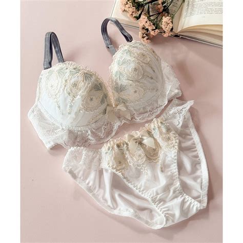 フランデランジェリー fran de lingerie 新作続々 ペアブラジャー ペアブラジャーワイヤー有り ブラジャーショーツセット返品不可商品 ホワイト ファッション