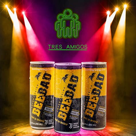 Tres amigos | Energy drinks, Drinks, Energy