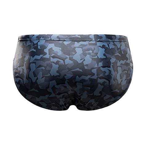 KGKE Men S Athletic Swimwear Briefs Sexy Swim Briefs Camo Pattern Bikini Swimsuit For Men Men S