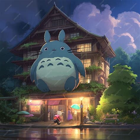 Premium Photo | Ghibli Studio background design