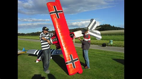 FOKKER D VII BALSA USA 1 3 Fonfon RC Swiss 15 04 2015 YouTube