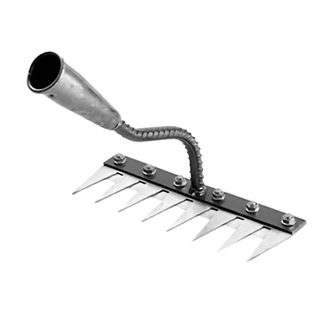 twfbrm carbon steel garden rake heavy duty  tines metal wedding rake