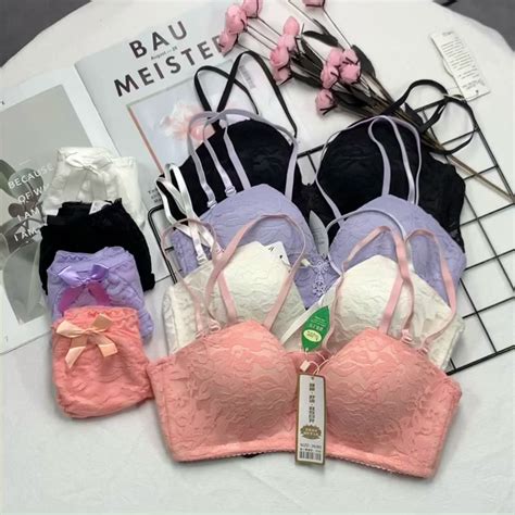 Wholesale Sexy Hot Lace Lady Padded Bra And Panty Set For Women Push Up