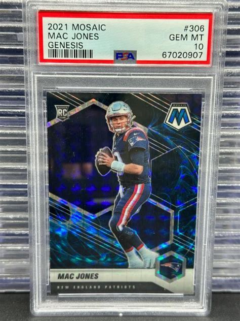 Mac Jones 2021 Mosaic 306 Genesis SSP Price Guide Sports Card