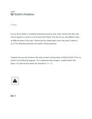 Lab Two Naked Eye Astronomy Pdf Lab Q Earth S Rotation Points As You Know Earth Is