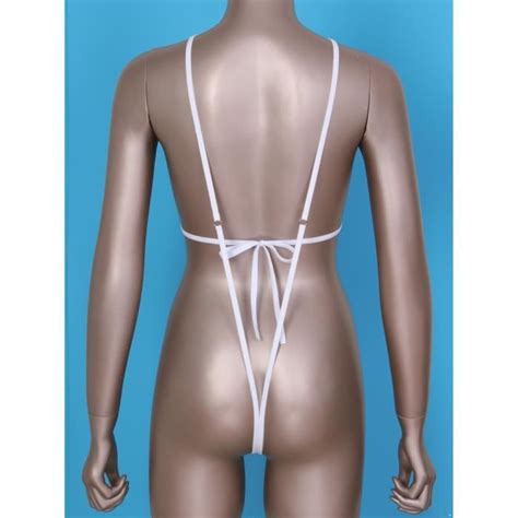 Iixpin Micro Bikini Sexy Ficelle Femme Coquin Hot Body String Dos Nu Maillot De Bain Transparent