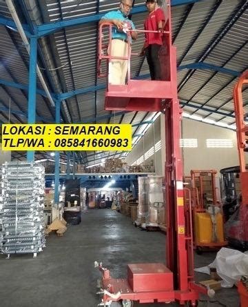 Aerial Order Picker Tangga Semi Electric Noblelift 4 5 Meter Properti