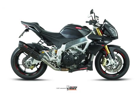 Auspuff Exhaust MIVV Suono Schwarz Edelstahl Aprilia Tuono V4 Aprc 2011