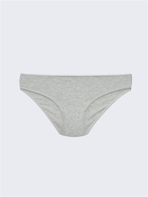 GRİ Düz Bikini Külot W2HG37Z8 CT3 LCW