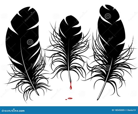 Feather Silhouette Vector Illustration 217517466