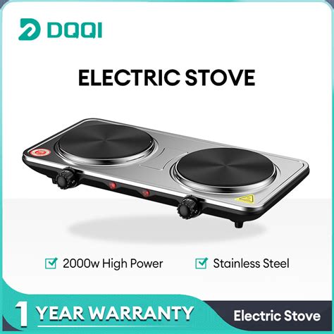 DQQI W Electric Stove Double Hot Plate Electric Cooking Stove Micromatic Electric Stove