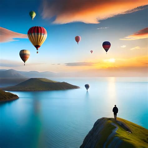 Create Vibrant And Whimsical Hot Air Balloon Artwork For You By