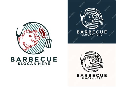 Premium Vector Barbecue Bbq Grill Food And Restaurant Logo Barbeque