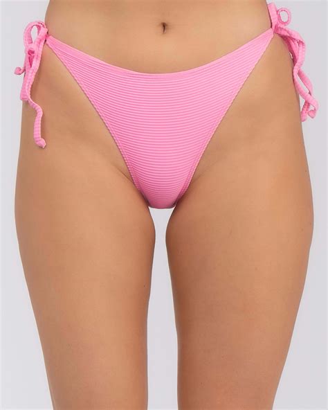 Shop Kaiami Ebony Tie Side Bikini Bottom In Bubblegum Pink Fast Shipping Easy Returns City