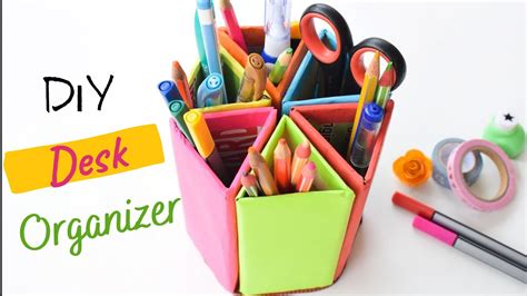 Diy Pencil Organizer Diy Desk Organizer Best Out Of Waste Ideas