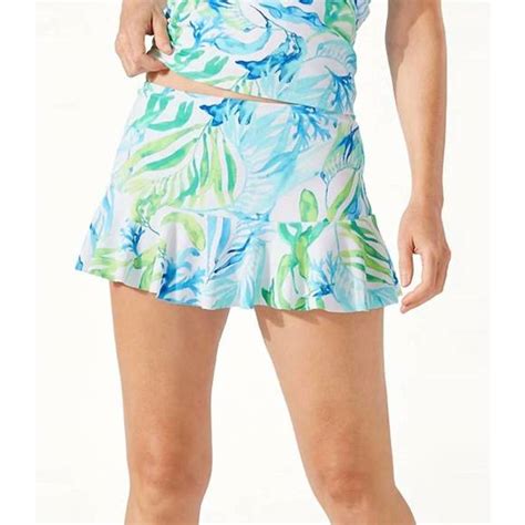 Tommy Bahama Swim New Tommy Bahama Island Cays Seafronds Skirted Bikini Bottom In White