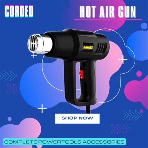 Dewalt Heatgun Hot Air Plastic Sealer Heater Blower Heat Shrink W With Nozzle Lazada Ph