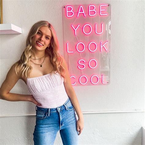 Babe You Look So Cool Neon Sign Custom Neon Sign Decor Etsy