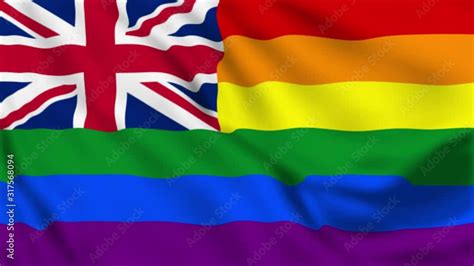 Sydney LGBT Rainbow Waving Australia Flag Pink Cupid Pride D Australia Gay Lesbian Flag