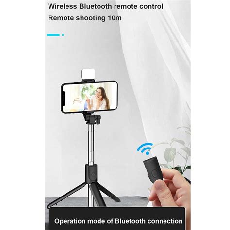 Jual Tongsis Bluetooth R1 S Plus Lampu Led Selfie Stick Led Tripod