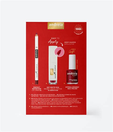 Andreia Makeup Kit Hot Matte Kiss Smartbeauty