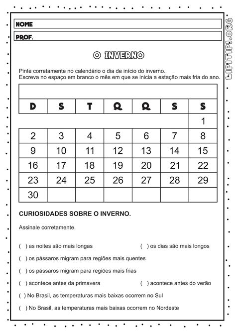 Atividade Com Calendario 2 Ano - Atividades Com Calendário 2 Ano - ZULEDU