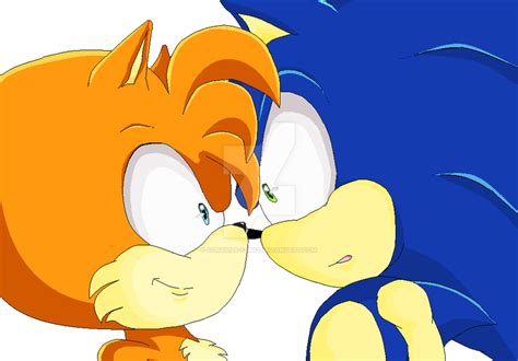 sonic kiss tails Tails kiss cosmo tenor kissing artist