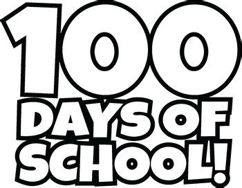 FREE 100 Days of School Clipart / Happy 100th Day of School Clip Art!