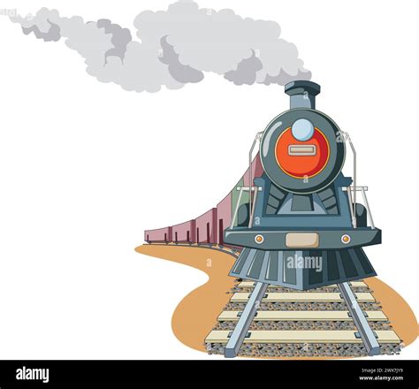 Steam Train Cartoon Vector Stock Vector Image And Art Alamy