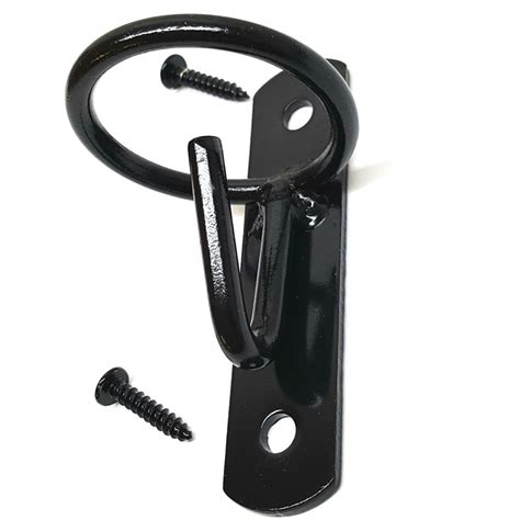 Feed Bucket Hanger Hook Black Wall Mount Hill Leather Company
