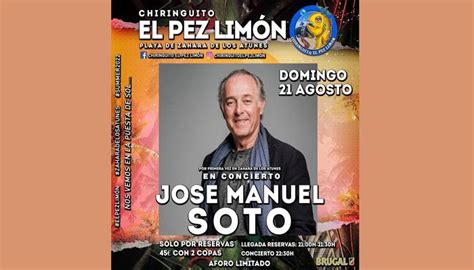 José Manuel Soto hoy en el Chiringuito El Pez Limón Andalucía