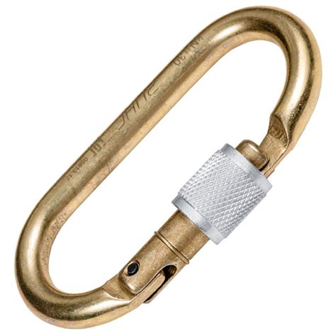 Карабин овальный стальной КСо | Резьбовая муфта | 30 кН | Ринг