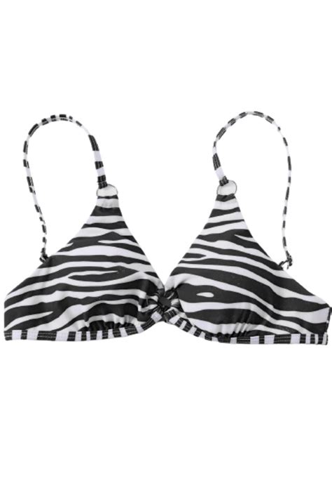 Costum De Baie Dama Party Chili Piese Bikini Imprimeu Zebra Buretei Detasabili