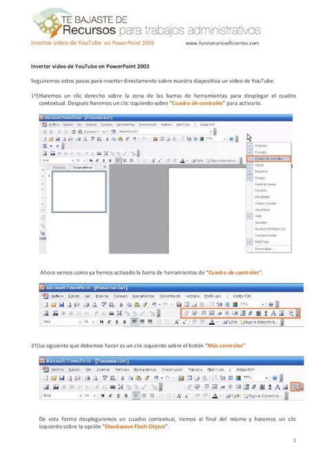 Pdf Como Insertar Un Video De Youtube En Powerpoint Tutorial En