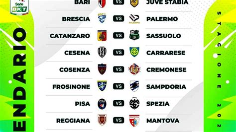 Calendario Serie B 2024 2025 Tutte Le Partite Del Bari