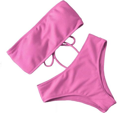 STRÓJ KĄPIELOWY BIKINI CZĘŚCIOWY BEZ RAMIĄCZEK L Ceny i opinie