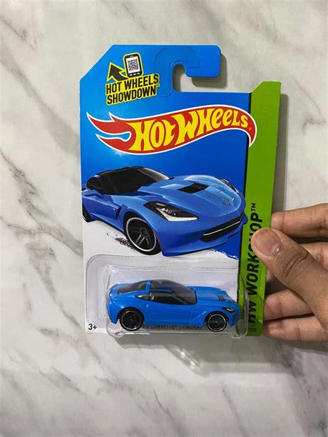 Hot Wheels 2014 Corvette Stingray Blue Hobbies Toys Toys Games On Carousell