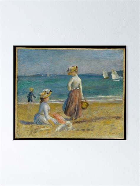 Figures On The Beach 1890 Auguste Renoir Poster For Sale By