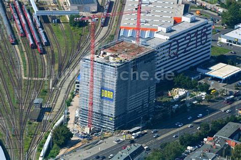 Berlin Von Oben Baustelle Zum Neubau Des Hochhaus Geb Udekomplexes